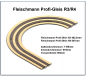 Preview: H0 Fleischmann Profi Gleise R3/R4 2-gleisig 483,5/547mm - Lasercut -